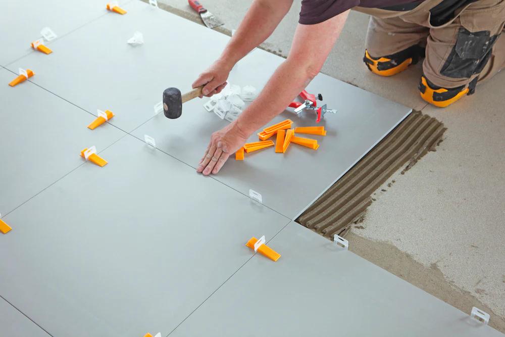 tiling a floor